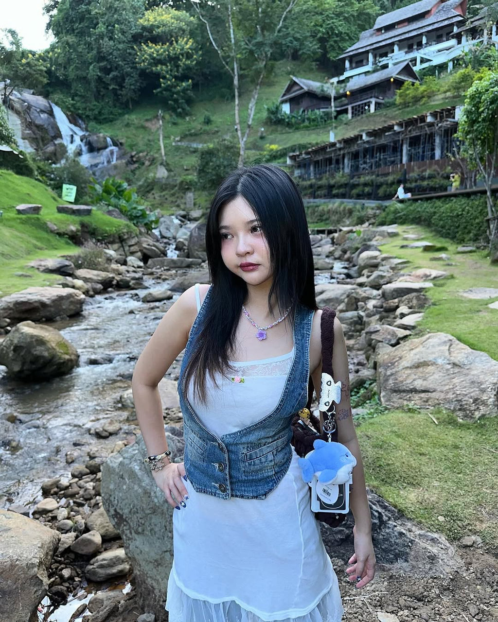 abbie.acc Floral Shine Necklace / 5colors