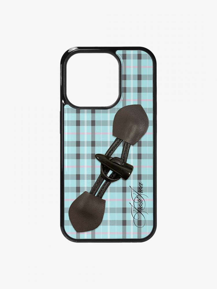 Pastel Check Toggle Case - Mint (iPhone & Samsung Available)