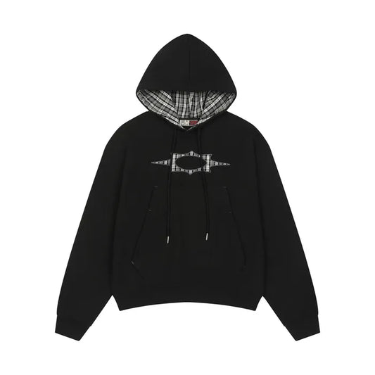 LSC Logo Check Appliqué Hoodie Black