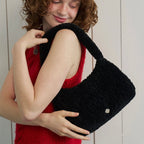 Heeari Ange Fur Tote Bag / Black