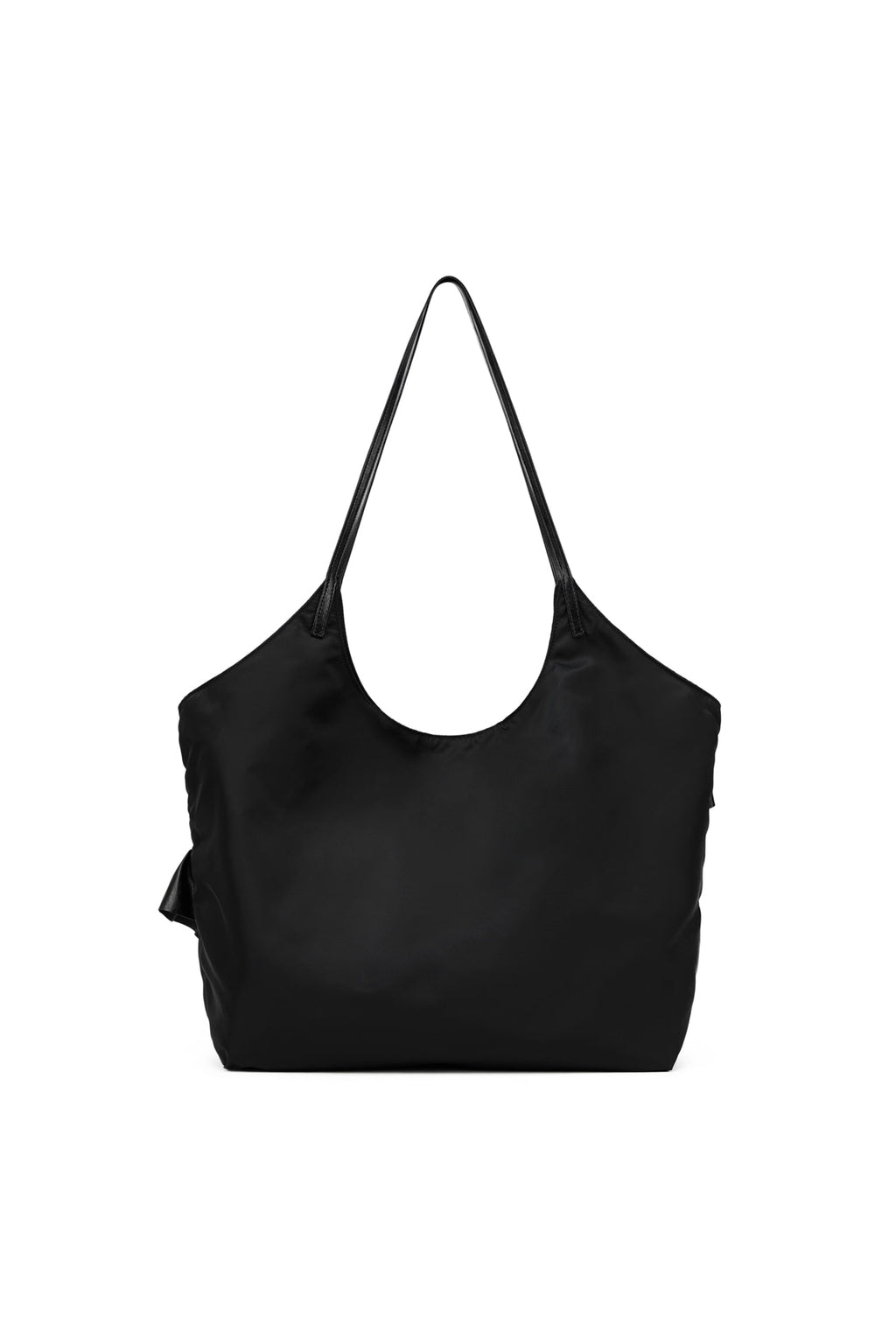 FRILL BIG BAG IN BLACK