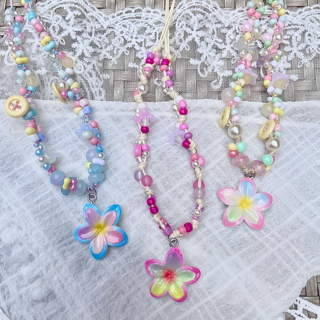 abbie.acc y2k Floral Necklace / 5colors