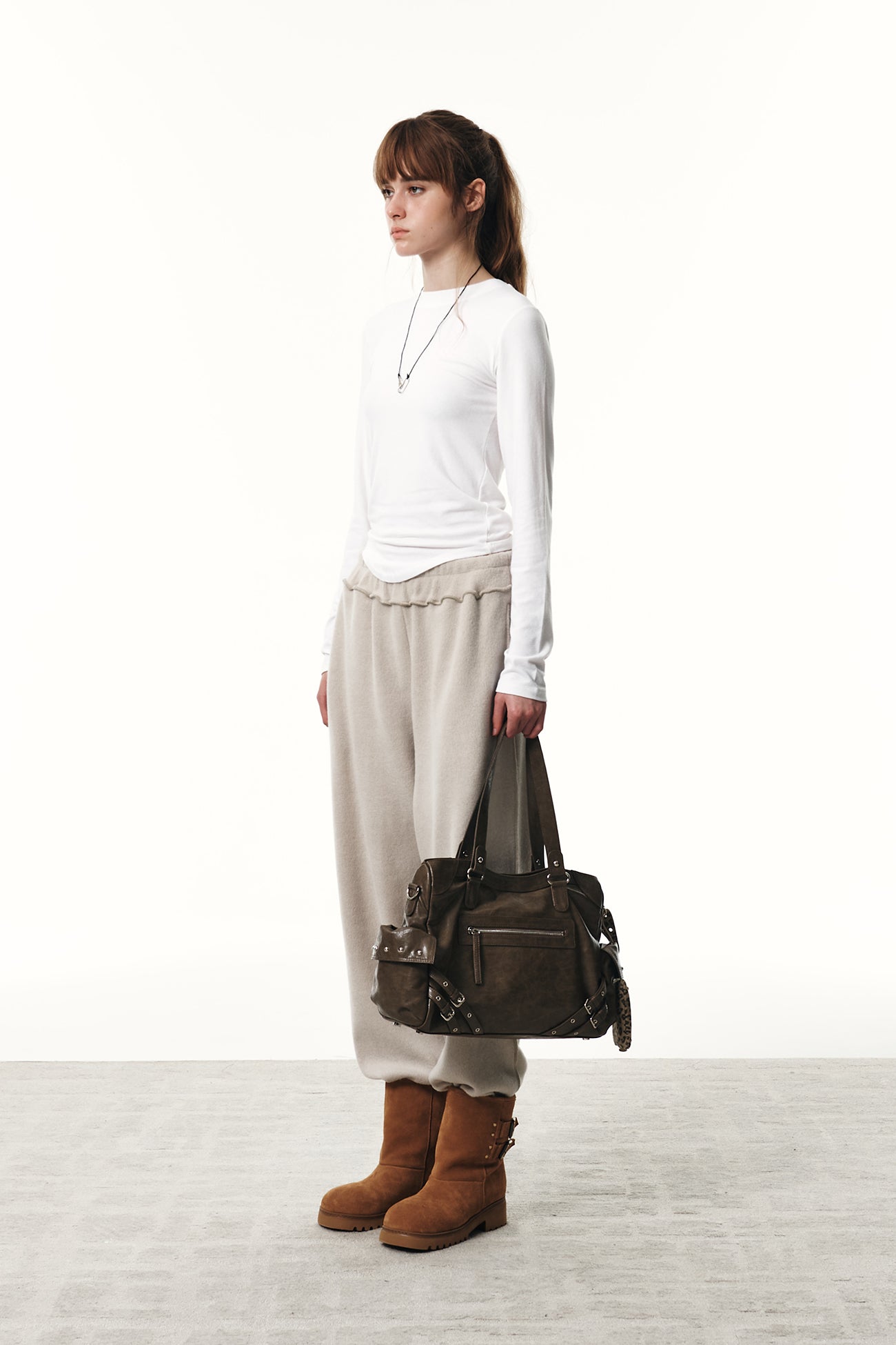 SMOOTH D LOGO KNIT PANTS & SWEATSHIRTS / 3COLORS