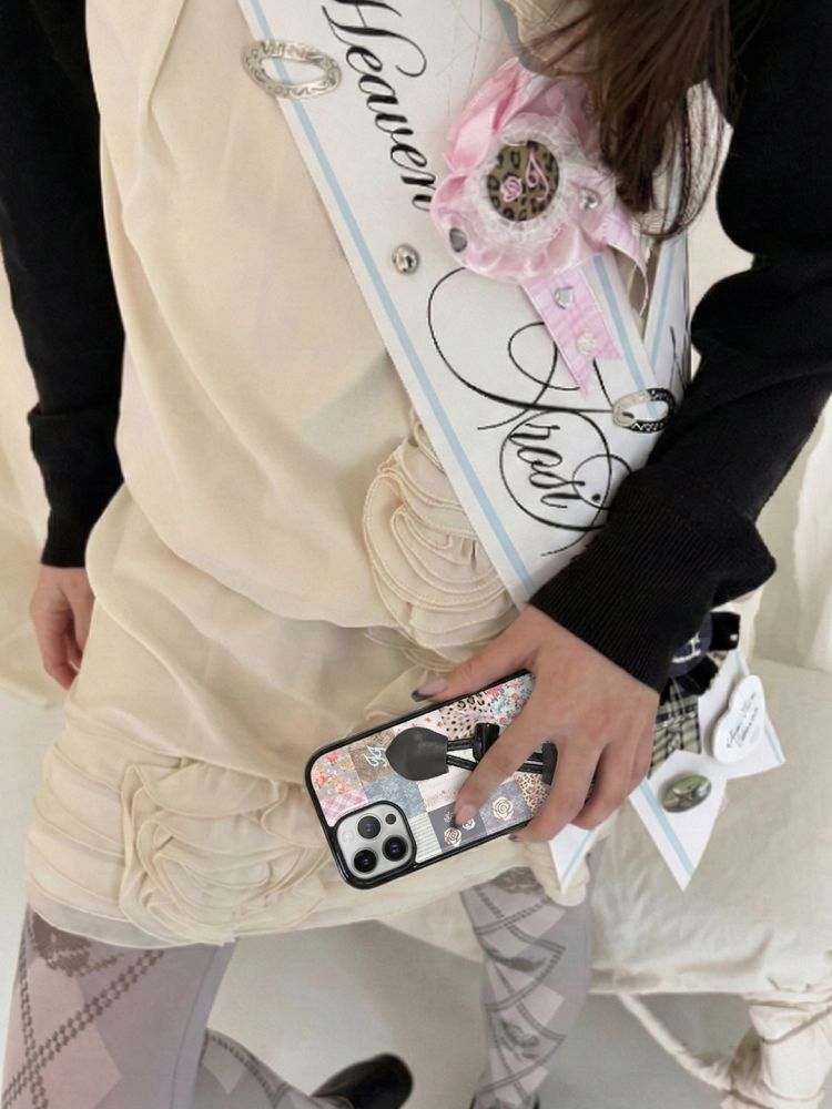 Pink Floral Patchwork Toggle Case (iPhone & Samsung Available)