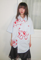 niceghostclub baby guardians stripe big big half shirt [2colors]