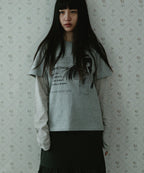 WONDERVISITOR HEESU PFP LAYERED LS-T / MELANGE GREY