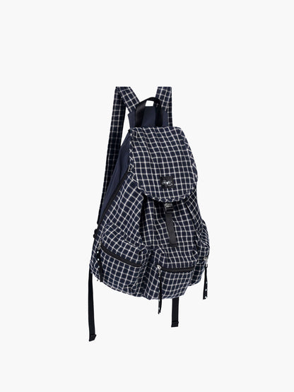 BERRY POCKET BACKPACK LARGE - CHECK NAVY