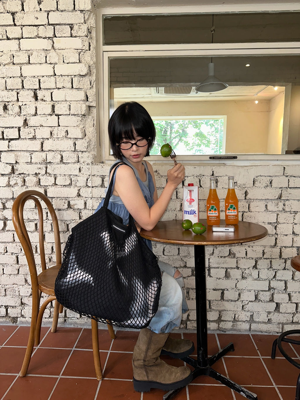 [IUGA] WAVY LAYER NET BAG_3 COLORS