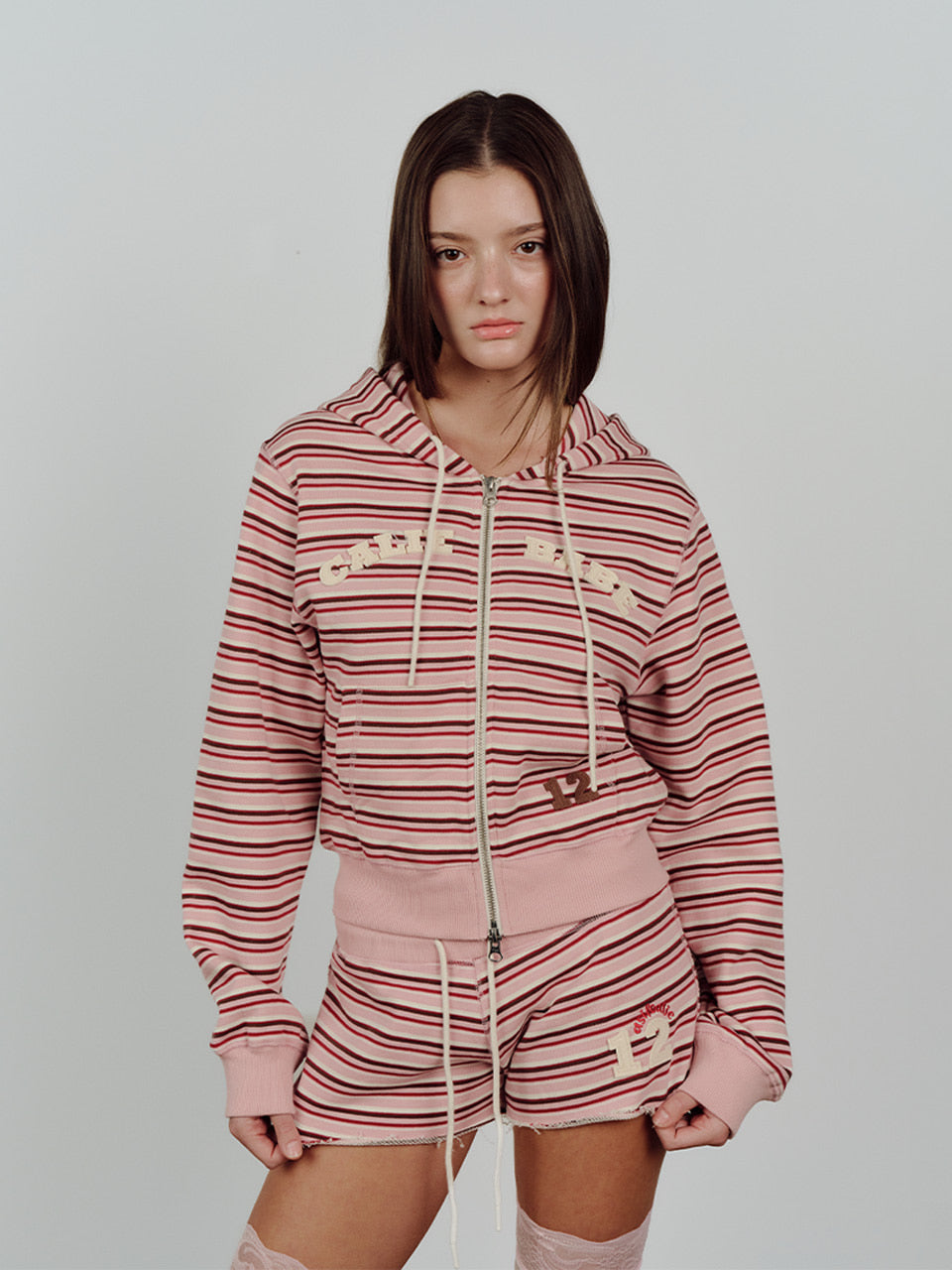 CALIE BABE STRIPE SHORTS PINK