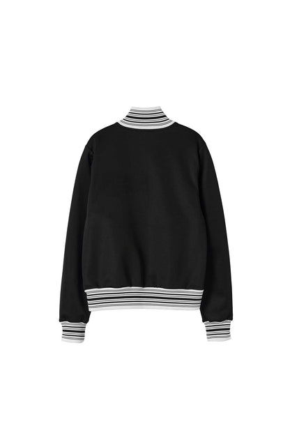 Sculptor Stripe Track Zip-Up Black