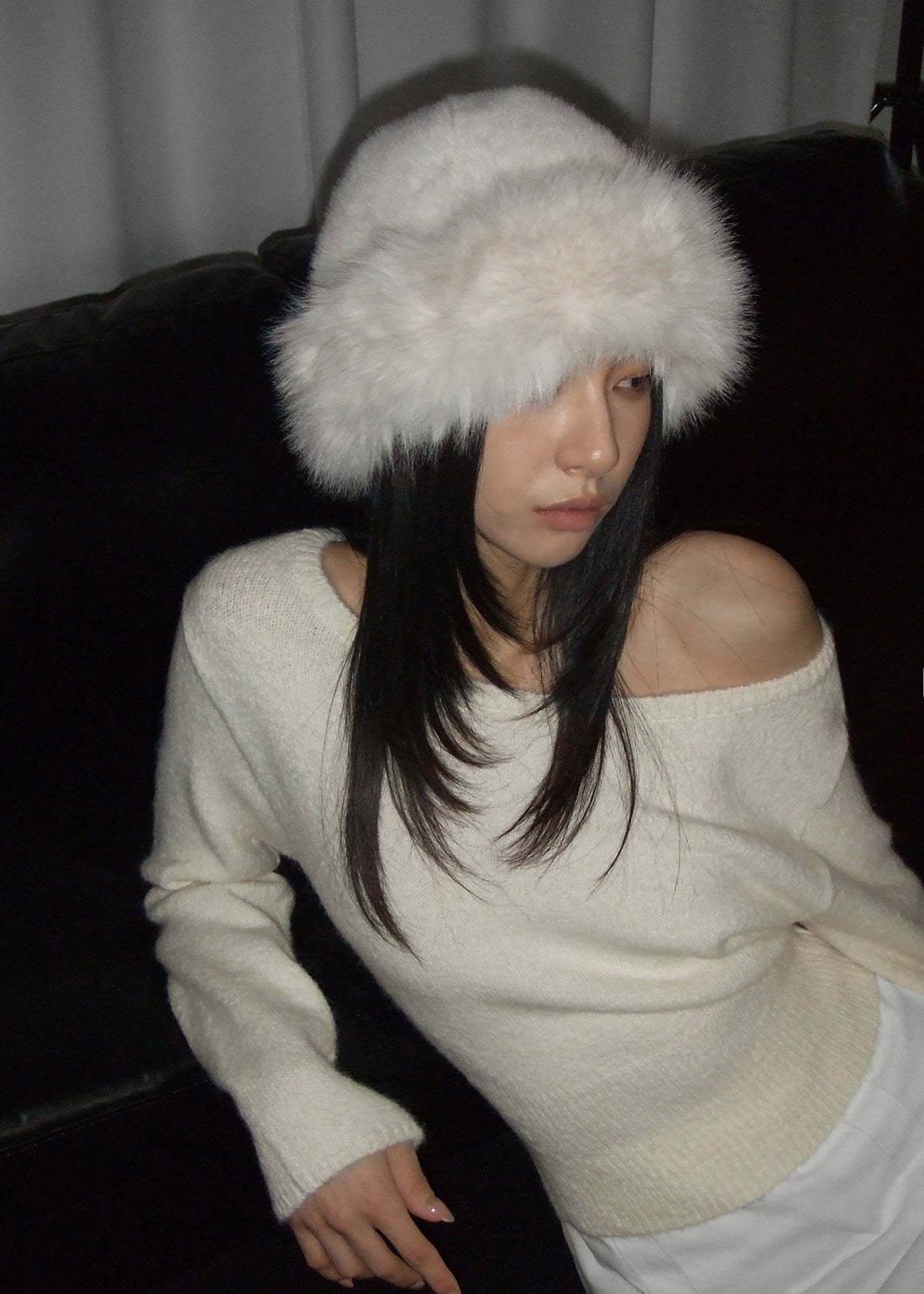 韓國製造 Mondrin Alpaca Off-Shoulder Knit / 3colors