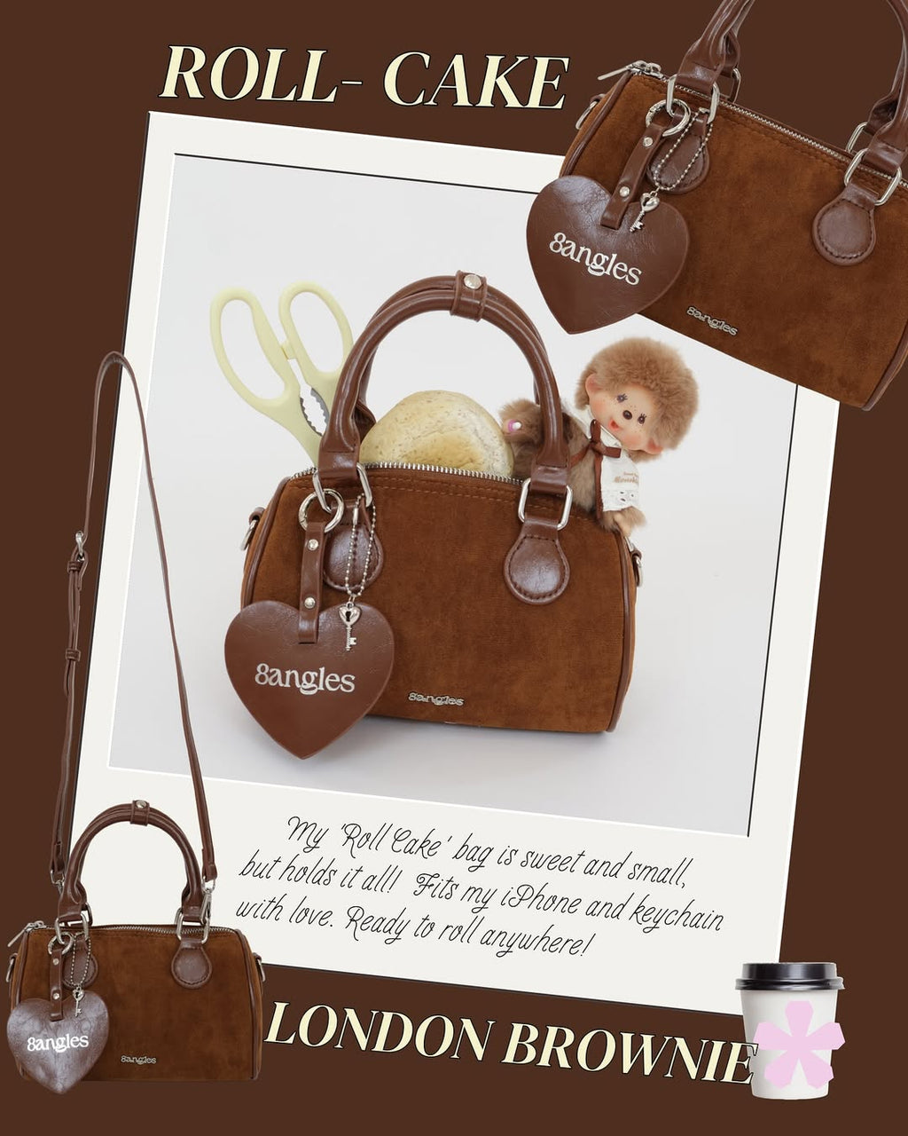 [香港現貨✨] Mini Roll-Cake Handbag / Crossbody Bag - 7colors