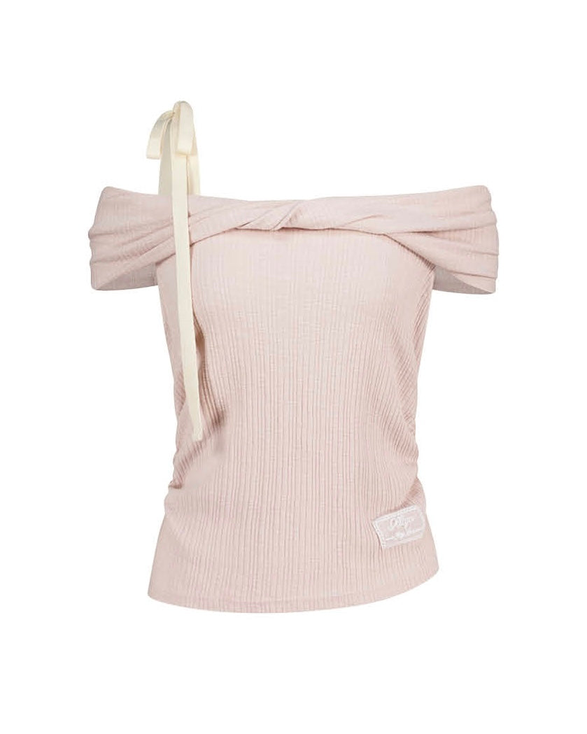 [ILLIGO] FLOW OFF SHOULDER TOP_4 COLORS