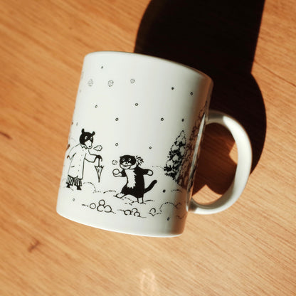 韓國文創 chocolateye snowy day mug cup 350ml - made in Korea (by Yeonju Choi)