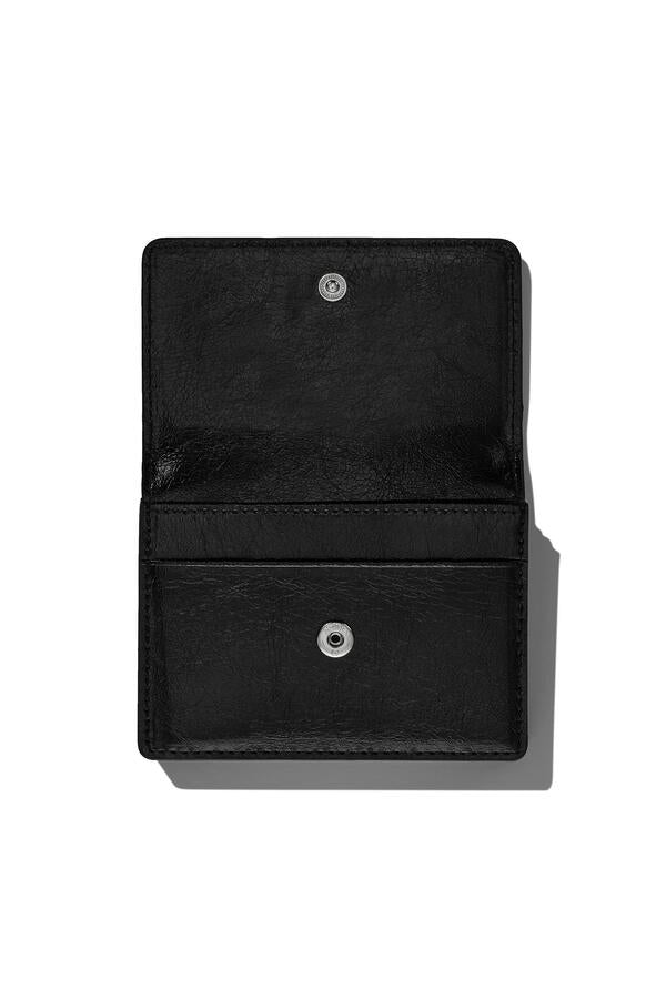 ◇DEINET◇ DEINET SIGNATURE WALLET IN BLACK TRIPLE STORE ::