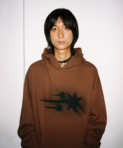 niceghostclub MOVING SYMBOL HOODIE [BROWN]