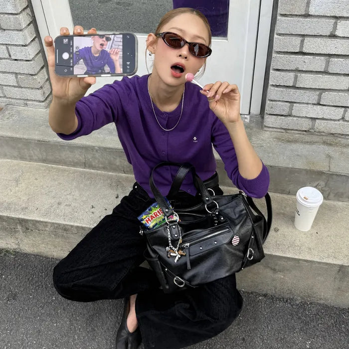 ANC STUD RING BAG_3COLORS