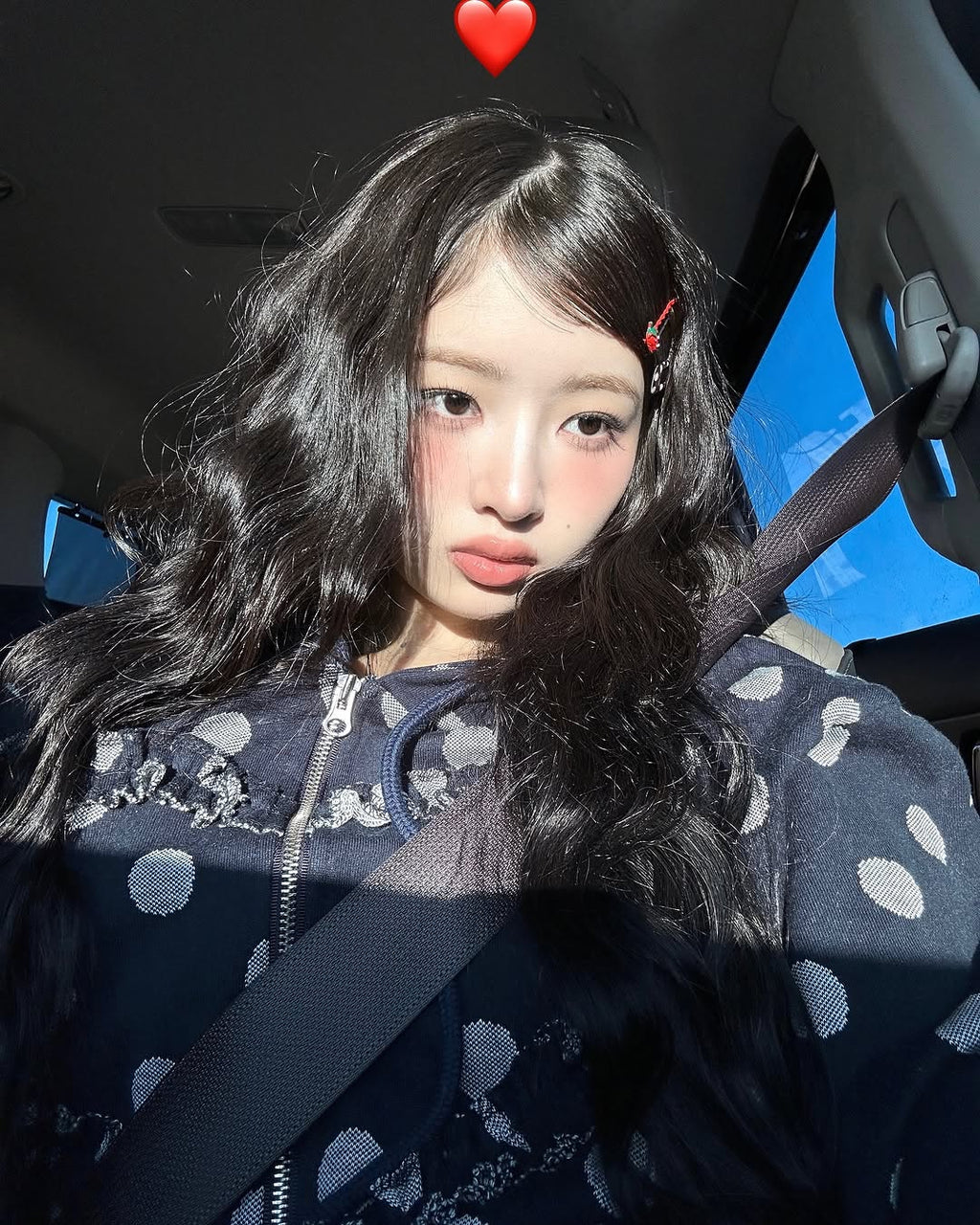 [Rei同款🎀] funfromfun FRILL HEART HOODIE DOT / 2COLORS