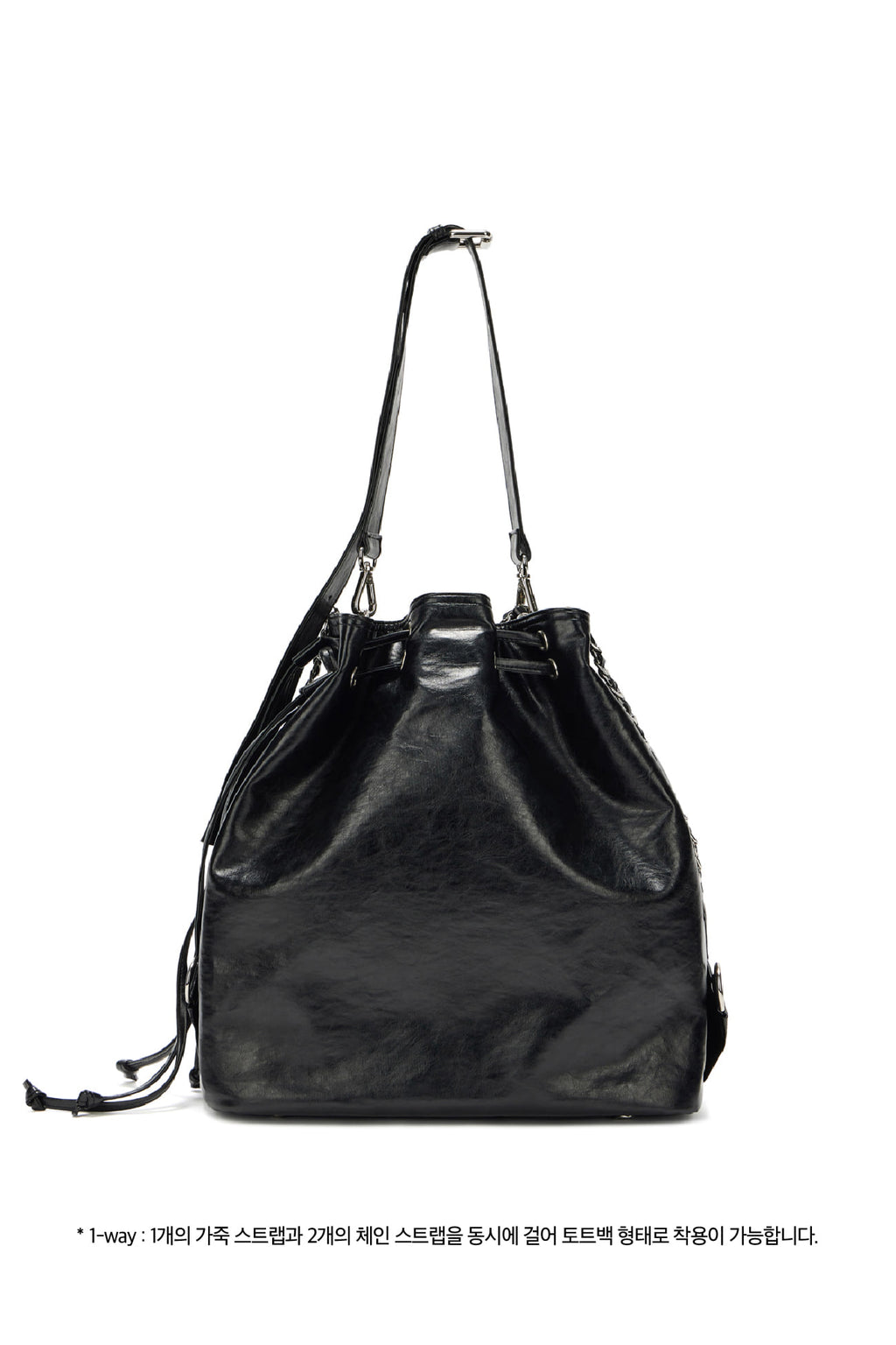 DEINET 5-WAY STUD POCKET MULTI BAG IN BLACK