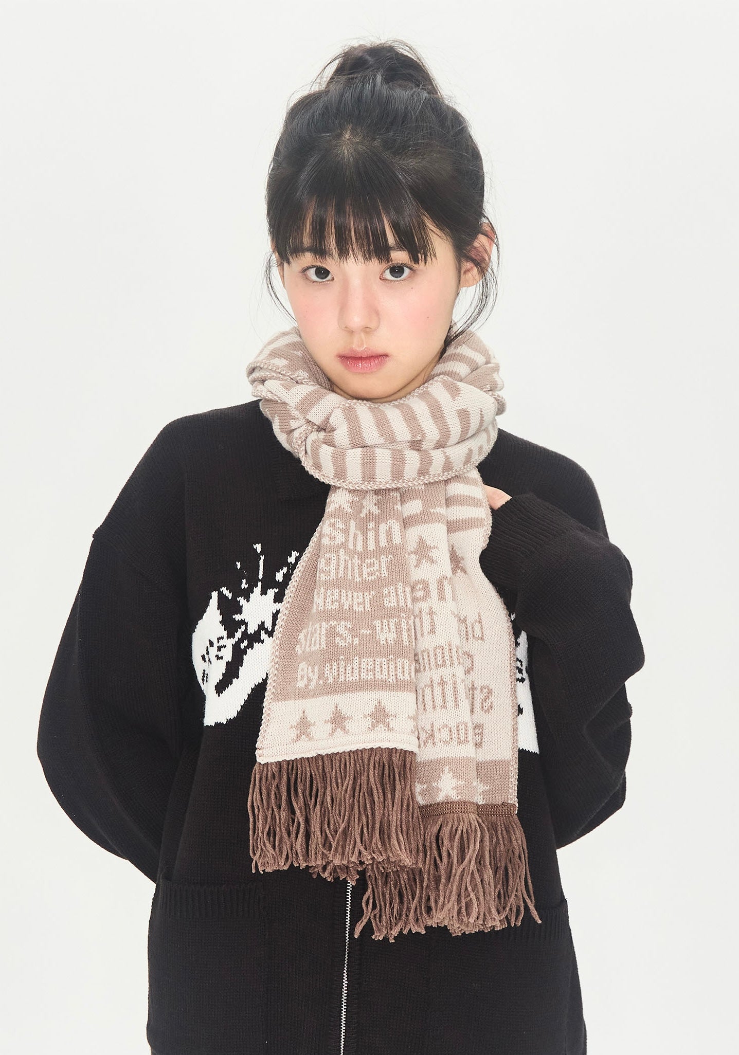 STRIPE STAR MUFFLER / 2COLORS