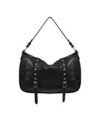 [yeomim] braided flap bag (black/grunge taupe)