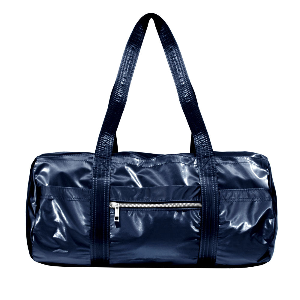 BLACKPURPLE NIKI Glossy Duffel Bag / Navy