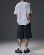 NOT4NERD Carpenter Bermuda Denim Shorts / Black