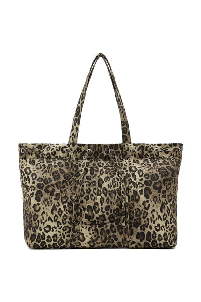 DEINET D STITCH PADDING BAG IN LEOPARD