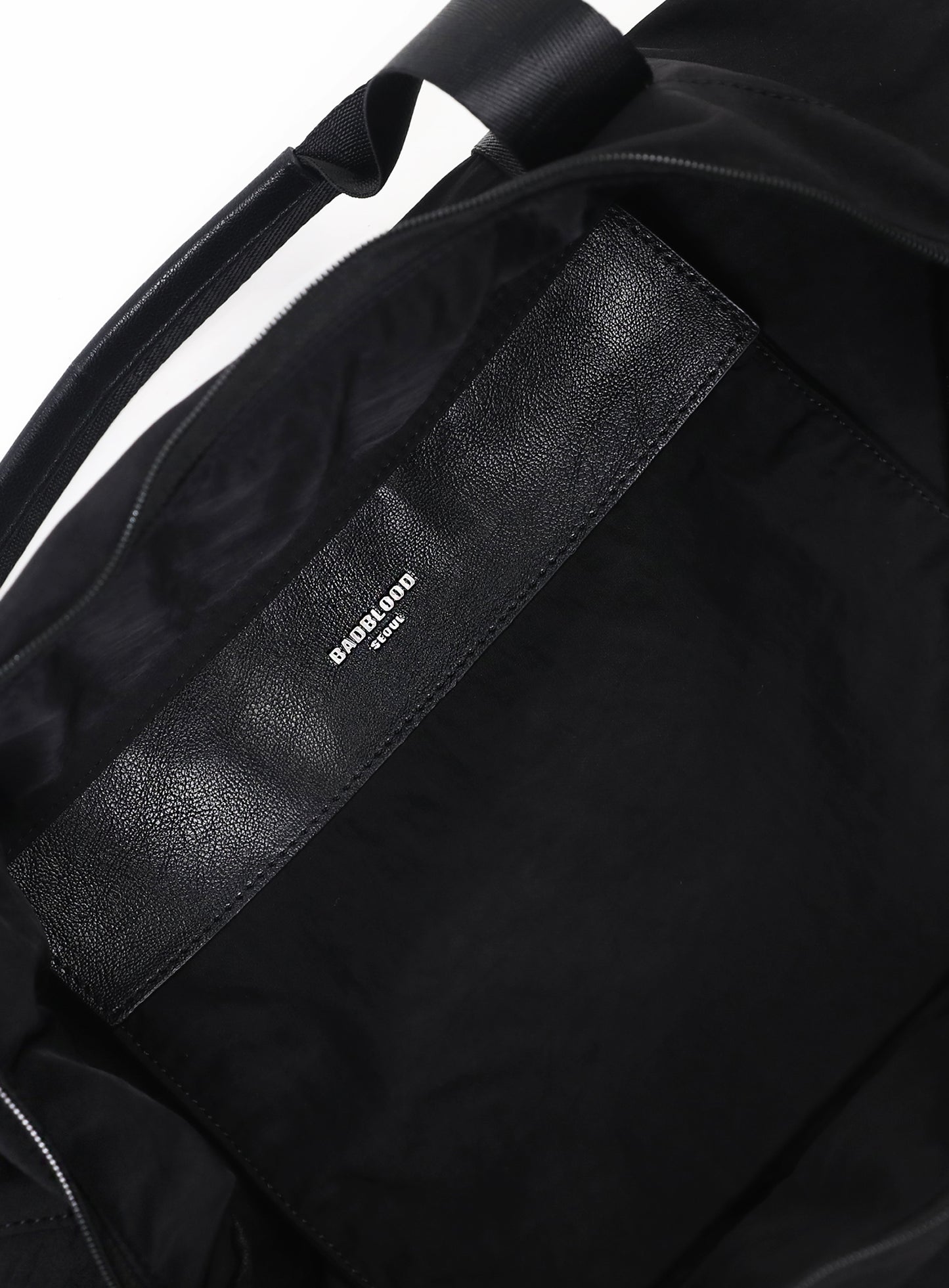 BADBLOOD Logo Nylon Duffle Bag / Black