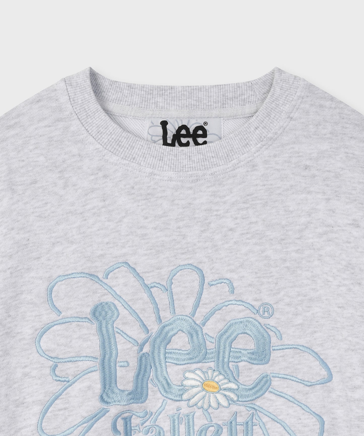 [Fallet x Lee] Sun Flower Sweatshirt / grey