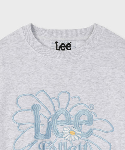 [Fallet x Lee] Sun Flower Sweatshirt / grey