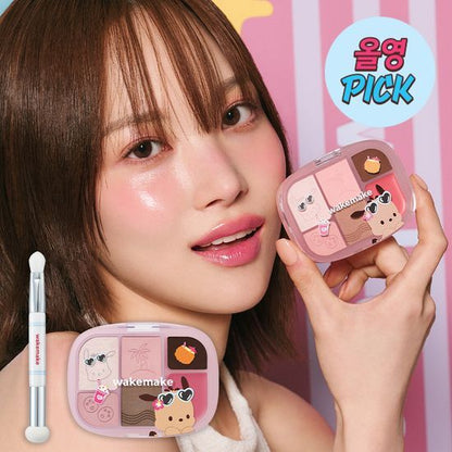 wakemake [7月Olive Young PICK][Sanrio限定版] Softt Sheer Multi Palette