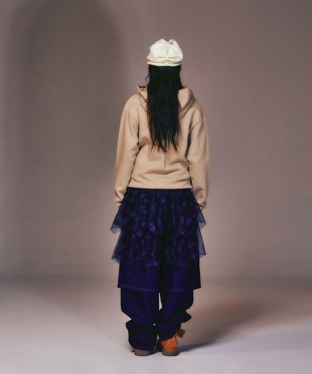 niceghostclub NGC BOY HOODIE ZIP UP [BEIGE]