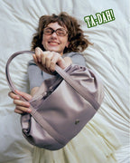 Heeari Aurora Shirring Duffel Mini Bag / lilac