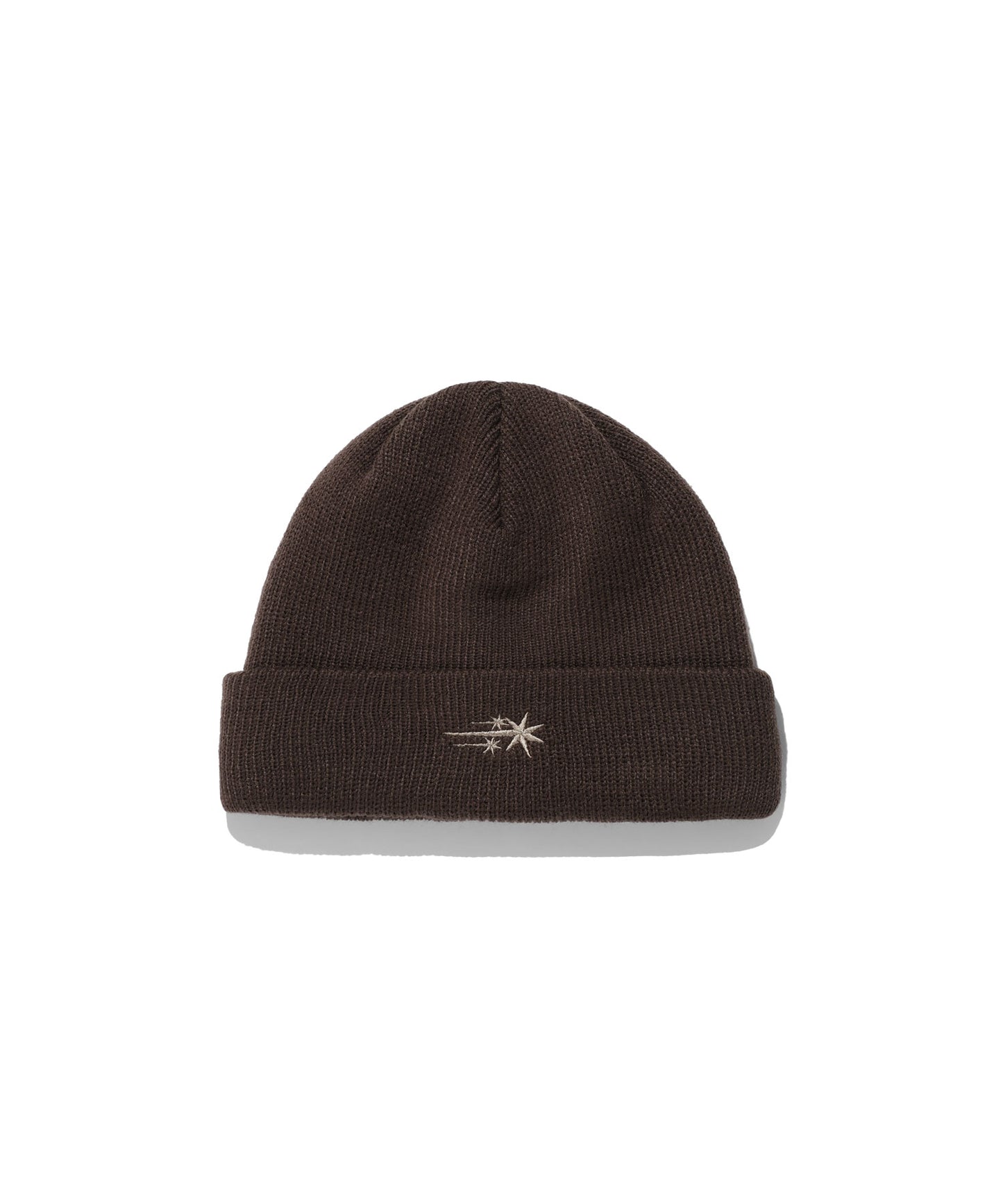 niceghostclub 3Star Logo Beanie - brown