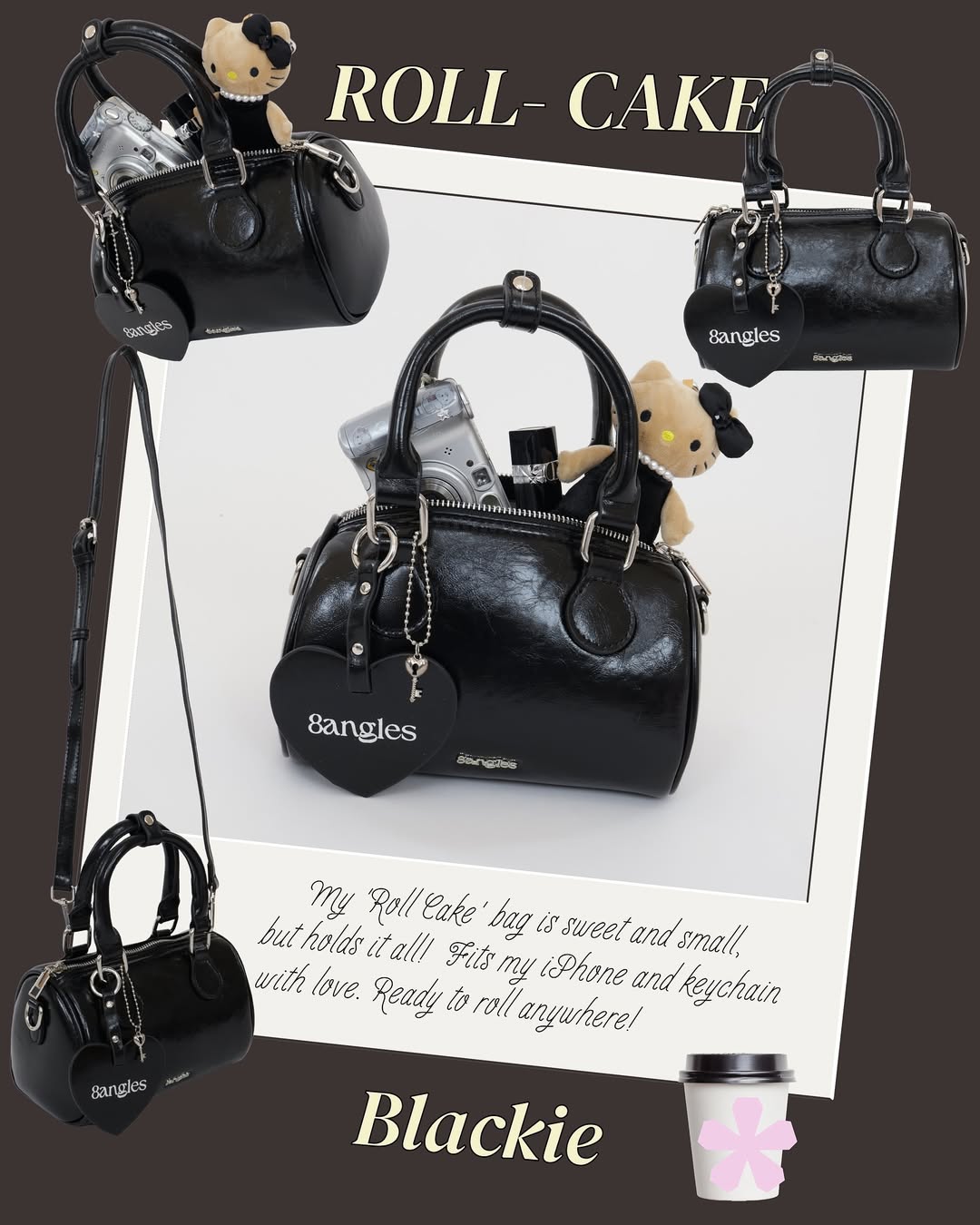 𝑯𝒐𝒍𝒊𝒅𝒂𝒚 𝑺𝑨𝑳𝑬 [香港現貨✨] Mini Roll-Cake Handbag / Crossbody Bag - 7colors