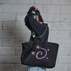LSC Reversible Check Logo Big Eco Bag Black