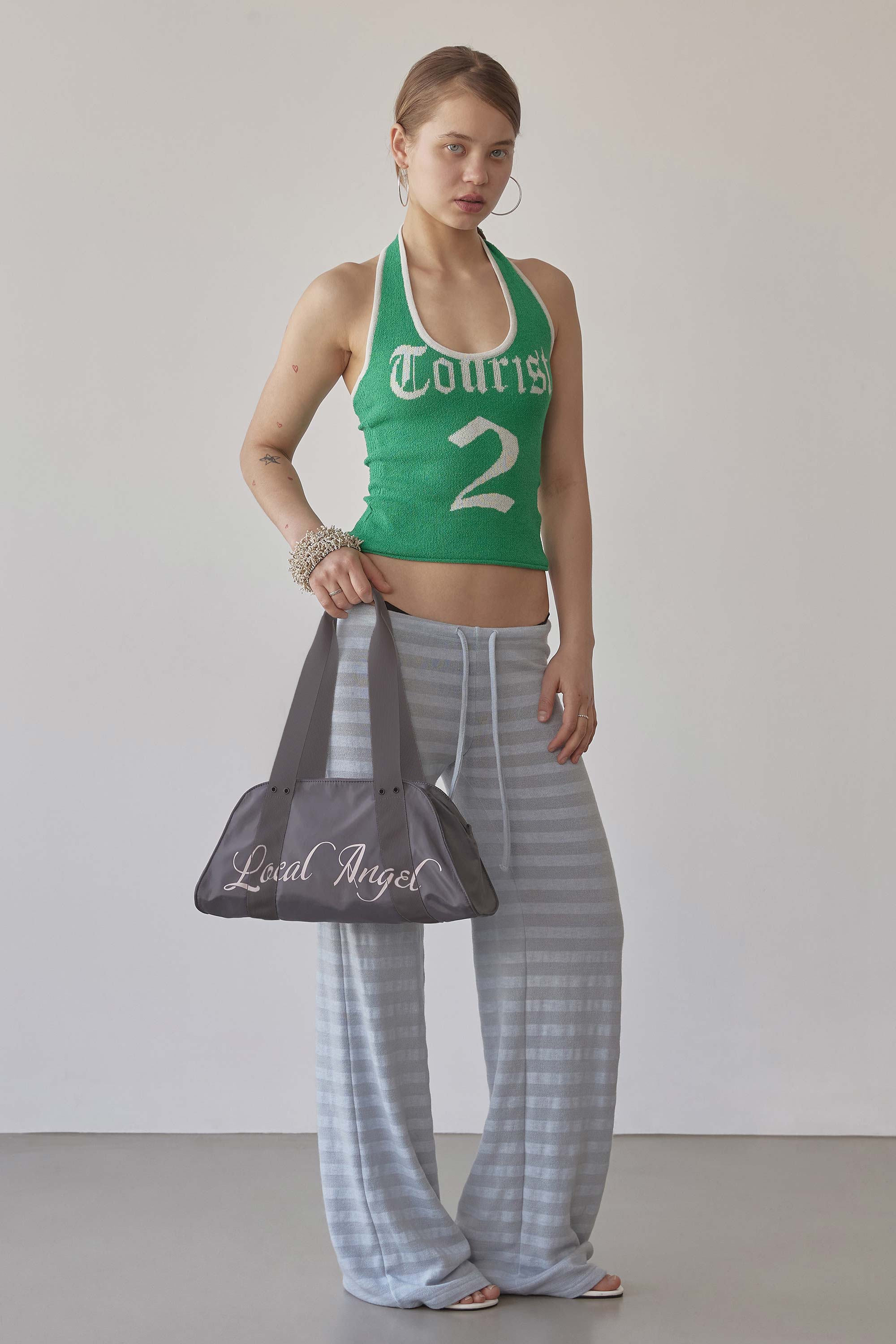 Local Angel Gym Bag Gray