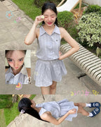[kuudoo] Denim Flower Sandals (size 35~45 available))
