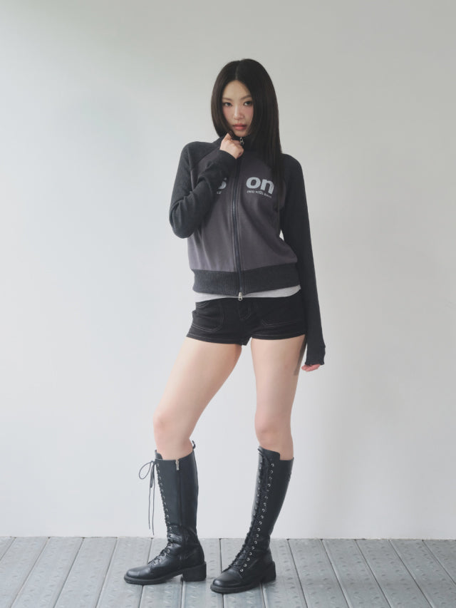 ason SALT ZIP-UP / CHARCOAL