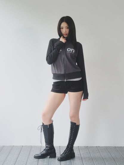 ason SALT ZIP-UP / CHARCOAL