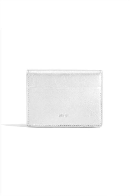 DEINET SIGNATURE WALLET IN SILVER (cowleather!)