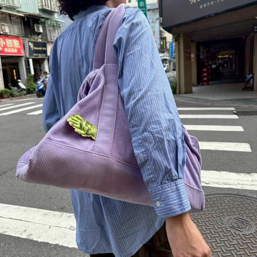 Corduroy Toast Bag🍞 - Dusty Lilac🔮🎧