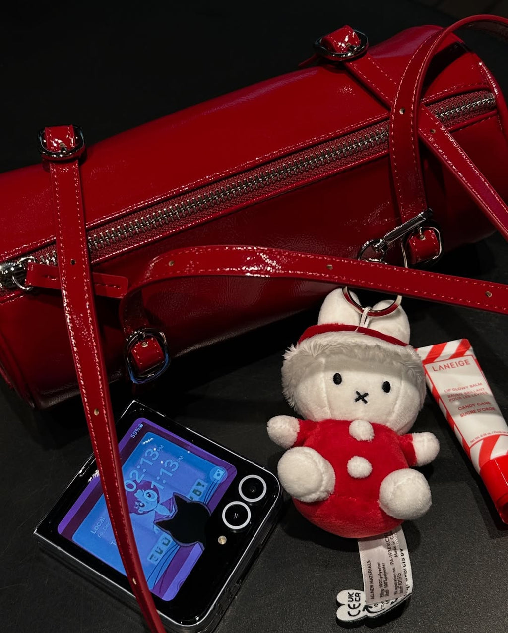 FINDKAPOOR Pillow Shoulder Bag / Burgundy