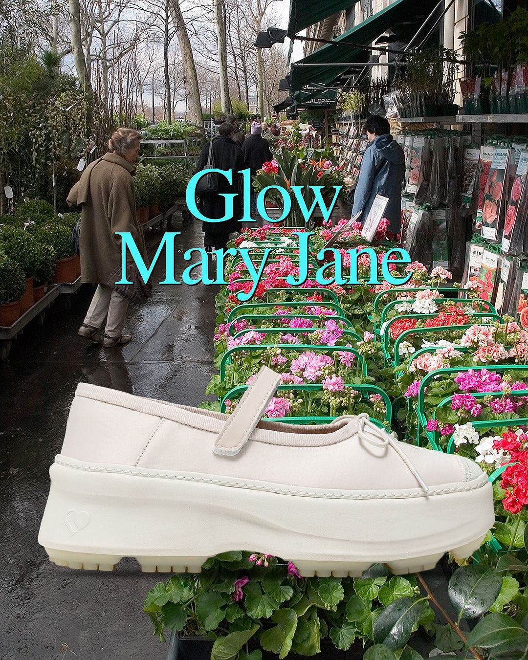 flct Platform Mary Jane - Glow Beige