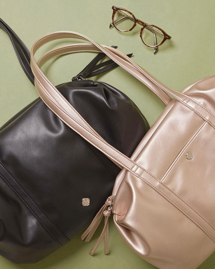 Heeari Aurora Shirring Duffel Bag - Rose Gold