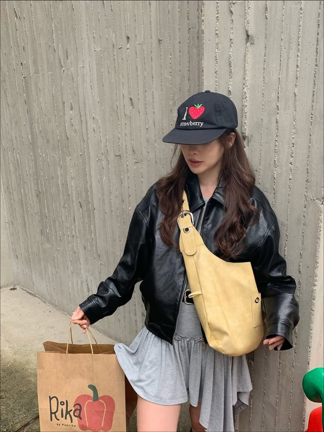 LETERIE BUCKLE REVERSIBLE SHOULDER BAG_5COLORS