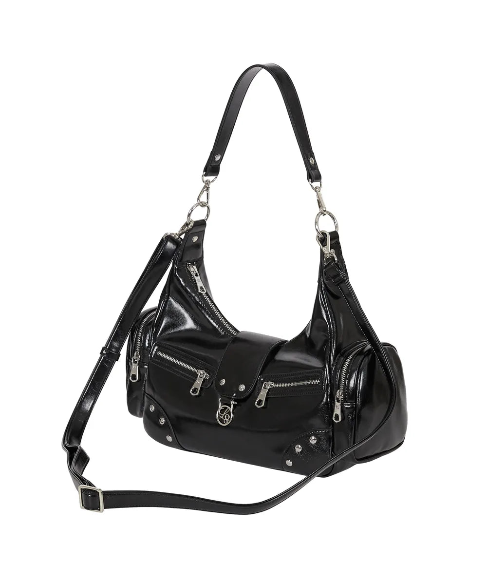 ILLIGO RUBY STUD SHOULDER BAG - BLACK