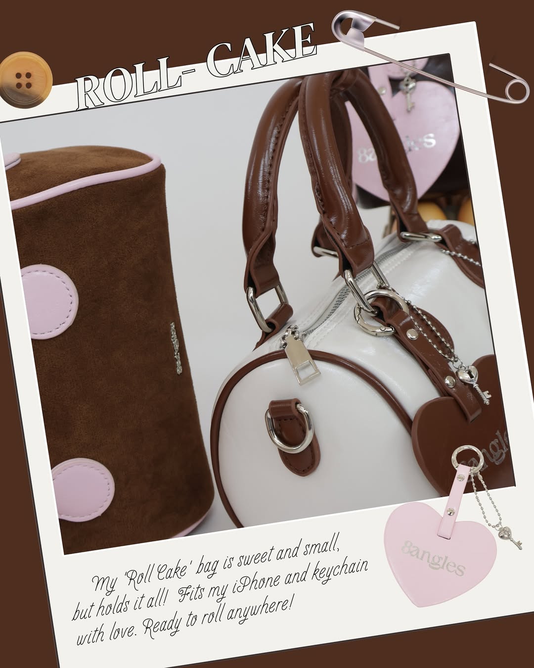 𝑯𝒐𝒍𝒊𝒅𝒂𝒚 𝑺𝑨𝑳𝑬 [香港現貨✨] Mini Roll-Cake Handbag / Crossbody Bag - 7colors
