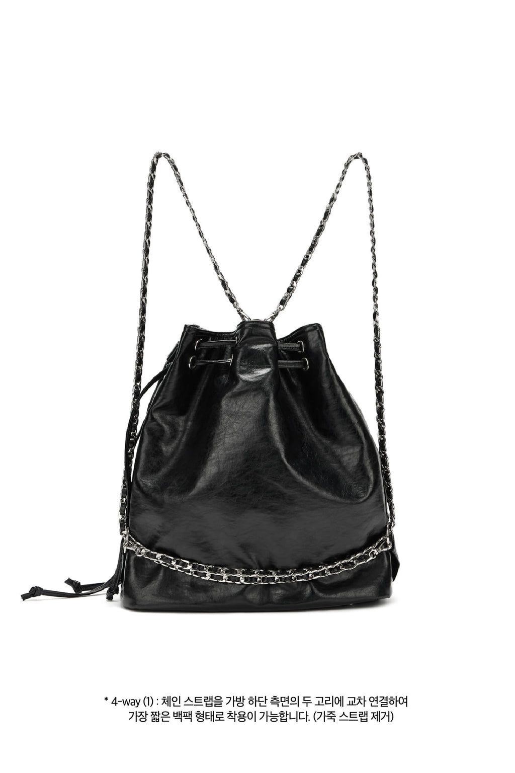 DEINET 5-WAY STUD POCKET MULTI BAG IN BLACK